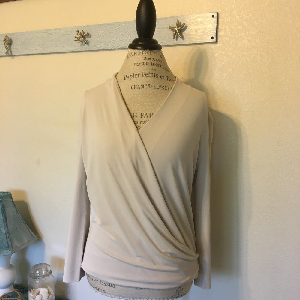 M.M. LaFleur Deneuve Top in Champagne